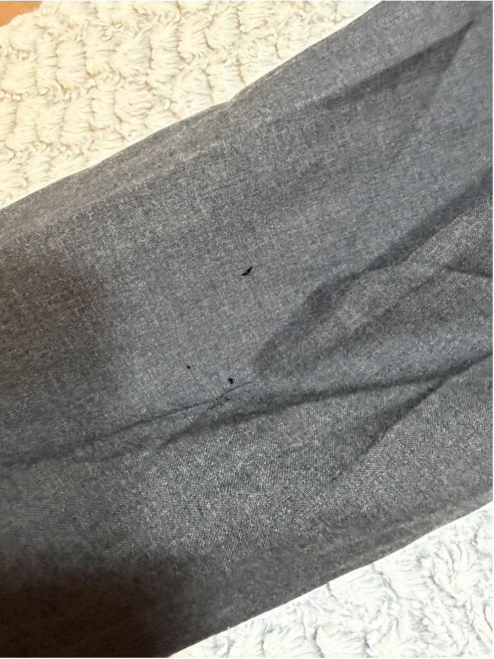 Lauren Ralph Lauren Total Comfort Gray Pleated Wool Twill Dress Pants 34" - Picture 7 of 9